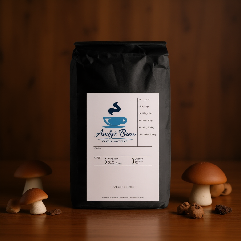 Coffee with Mushrooms Dark Roast